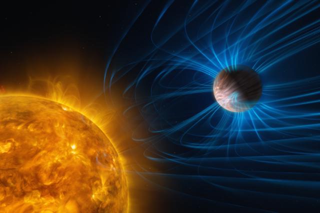 Heisse Jupiter-Exoplaneten zeigen Magnetfelder beeinflussen Winde Heisse Jupiter-Exoplaneten zeigen Magnetfelder beeinflussen Winde