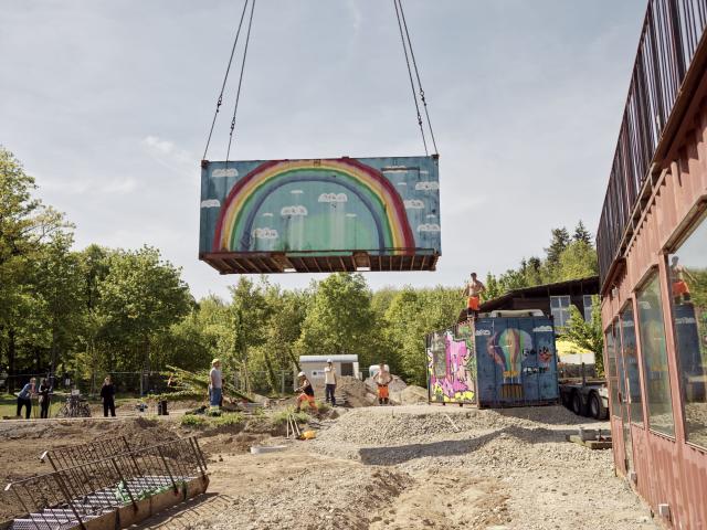 Saisonbeginn im ausgebauten Vorpark Viererfeld