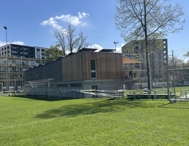 Sportplatz Steigerhubel: Garderoben-Erweiterung abgeschlossen