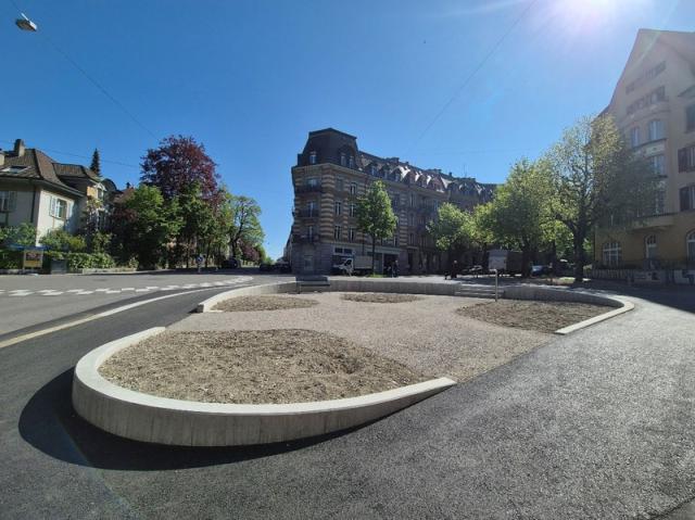 Optingenstrasse klimafreundlich aufgewertet