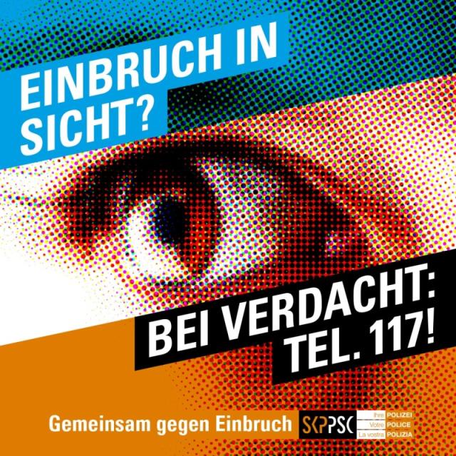 Einbruchprävention: Kantonspolizei ruft zu erhöhter Wachsamkeit auf Einbruchprävention: Kantonspolizei ruft zu erhöhter Wachsamkeit auf