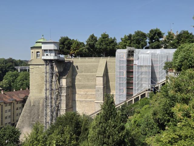 Sanierung der Münsterplattform-Stützmauer vor Abschluss